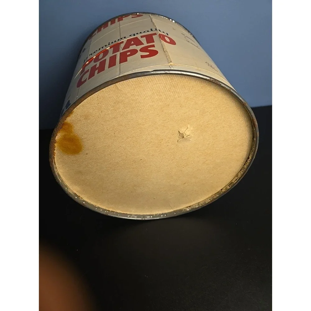 BON TON VINTAGE CARDBOARD Paper‎ POTATO CHIP ADVERTISING CONTAINER YORK PA